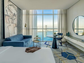 Deluxe Room, 2 Twin Beds, Lagoon View | Minibar, in-room safe, desk, laptop workspace - Pullman Sharjah (Sharjah)