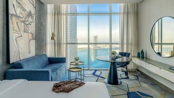 Deluxe Room, 2 Single Beds, Lagoon View | Minibar, in-room safe, desk, laptop workspace