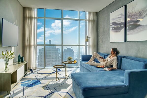 Deluxe-Suite, 1 King-Bett, Blick auf die Lagune | Ausblick vom Zimmer