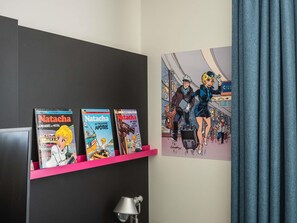 Luxe beddengoed, een kluis op de kamer, een bureau