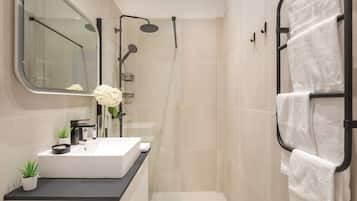 Hair dryer, towels