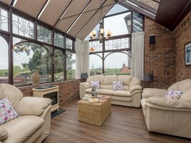 Televisión de pantalla plana, chimenea