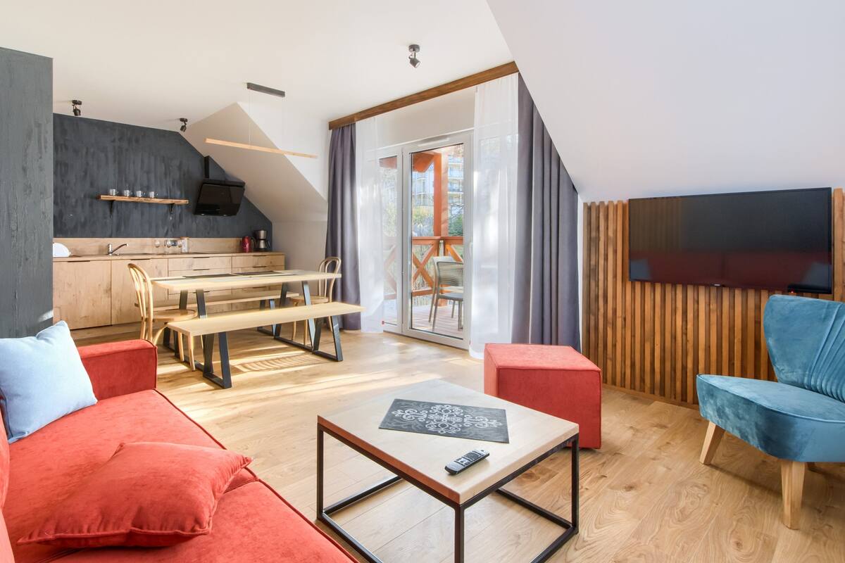 Appartement (E1 Delux) | Woonruimte | Flatscreentelevisie
