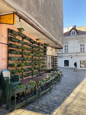 Aerial view - Skadarlija House of the Greats (Belgrade)