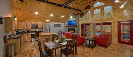 Refrigerador, microondas, horno, placa de cocina