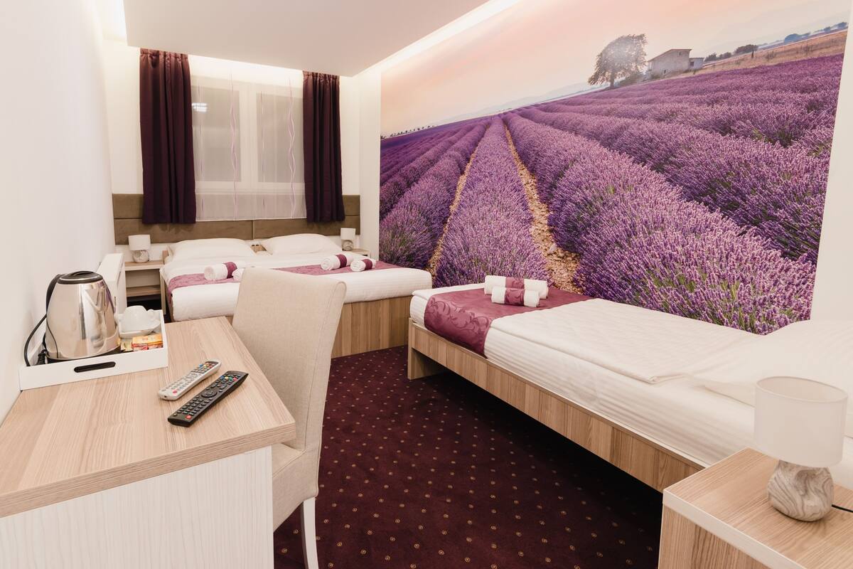 Habitación triple clásica | Sábanas de algodón egipcio y ropa de cama de alta calidad