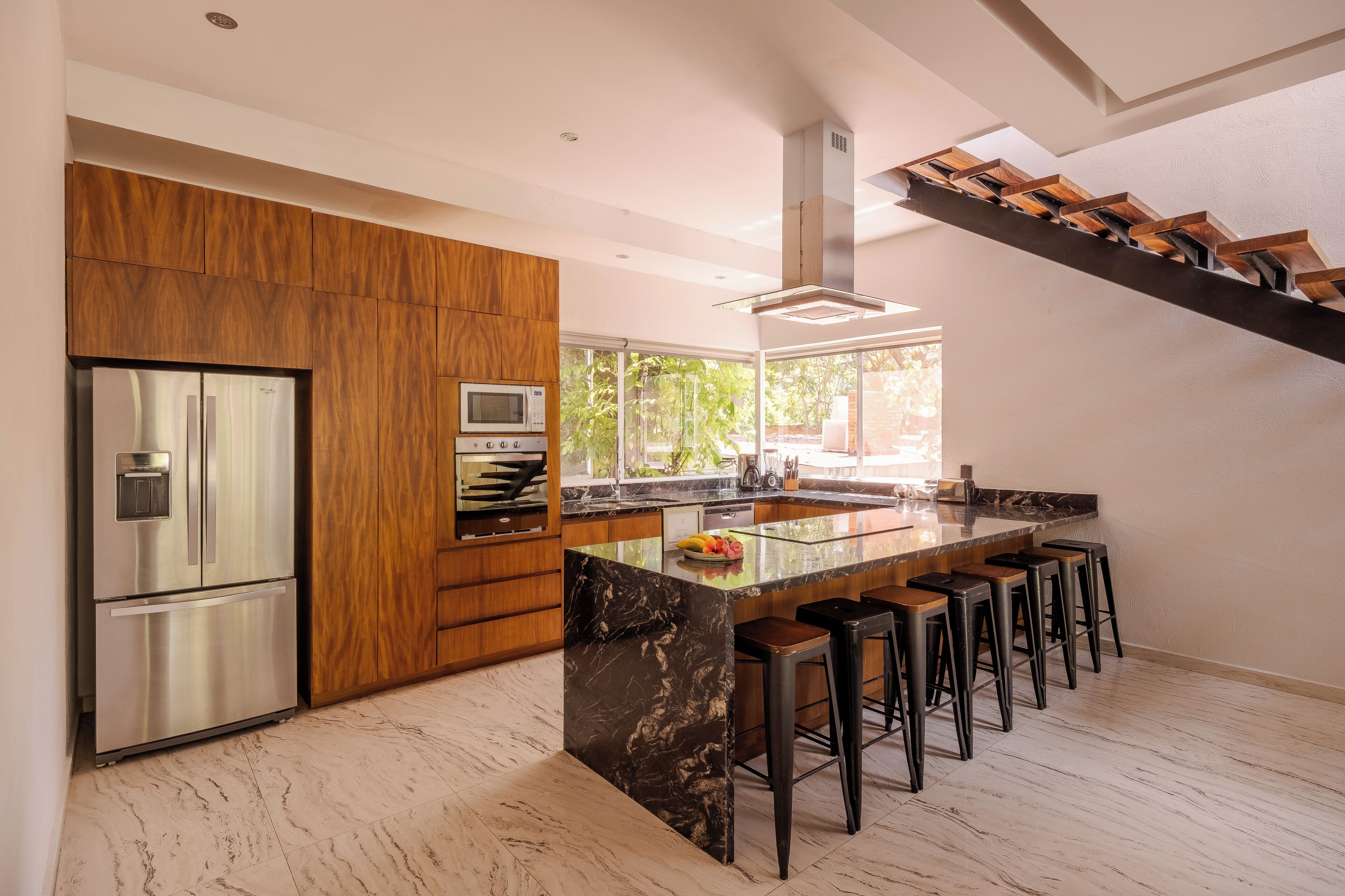 luxury cottage | private kitchen | mini-fridge, espresso maker, griddle, cookware/dishes/utensils