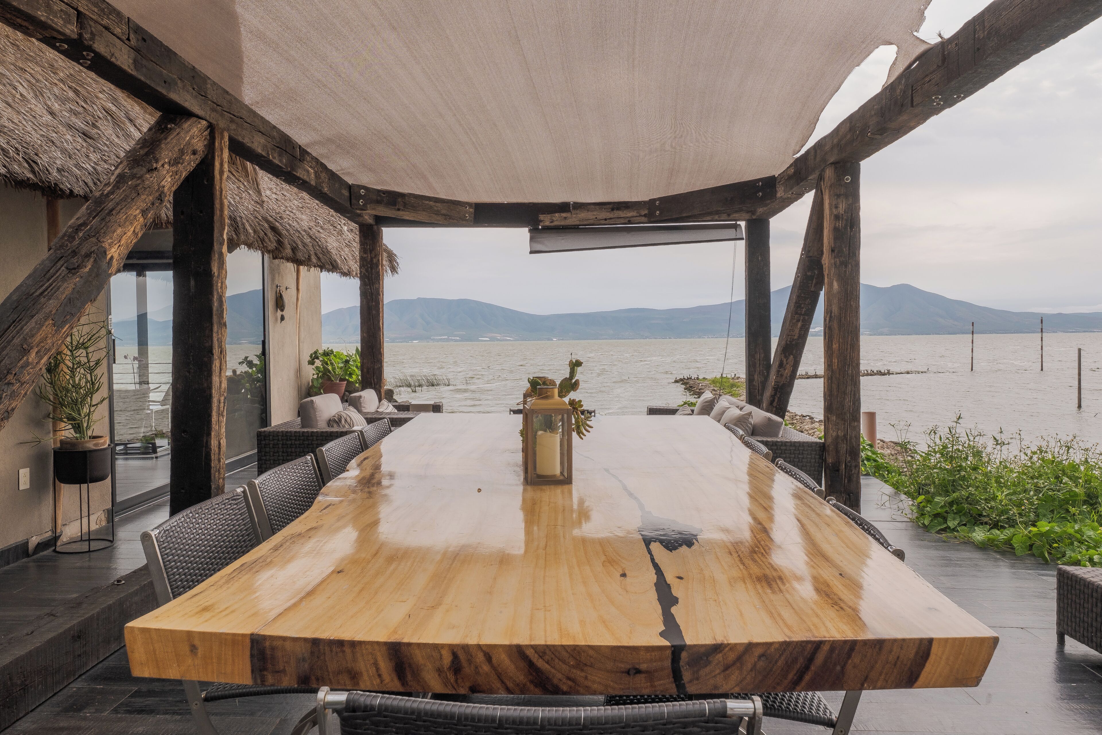 luxury cabin | terrace/patio