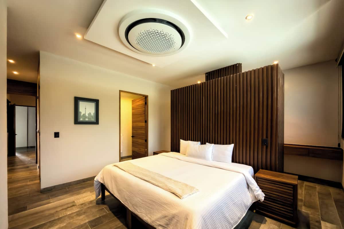 Appartement Deluxe | Draps en coton égyptien, literie de qualité supérieure