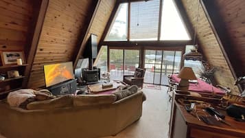 TV, fireplace, DVD player