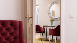 Appartement, sauna | Literie de qualité, coffre-fort, rideaux d’obscurcissement
