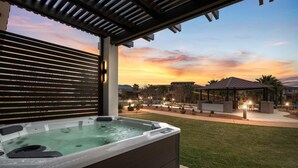 Terrace/patio - Premier Poolside Location | Private Hot Tub + Fire Pit | Ping Pong | Arcadia #13 (Santa Clara)