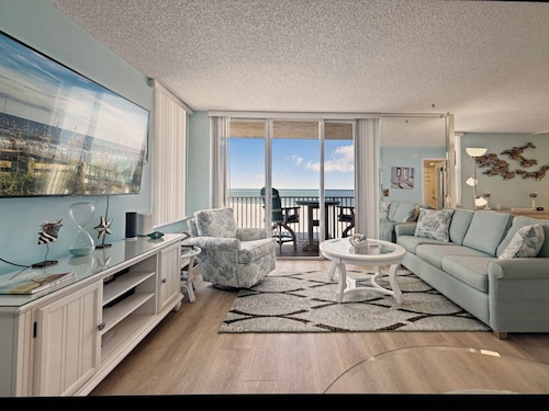 Gulf Front Condo rannalla w / ilmainen langaton internetyhteys, nukkumisnumero Bed & upeat näkymät