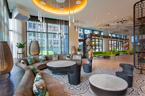 2 barer/lounger, lobbylounge og takterrassebar