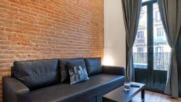 Appartement, 1 slaapkamer (24) | Woonkamer | Flatscreentelevisie