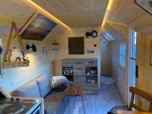 Ferienhaus, 1 Schlafzimmer | Eigene Küche | Wasserkocher mit Kaffee-/Teezubehör, Wasserkocher