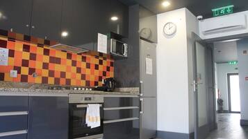 Shared fridge, microwave