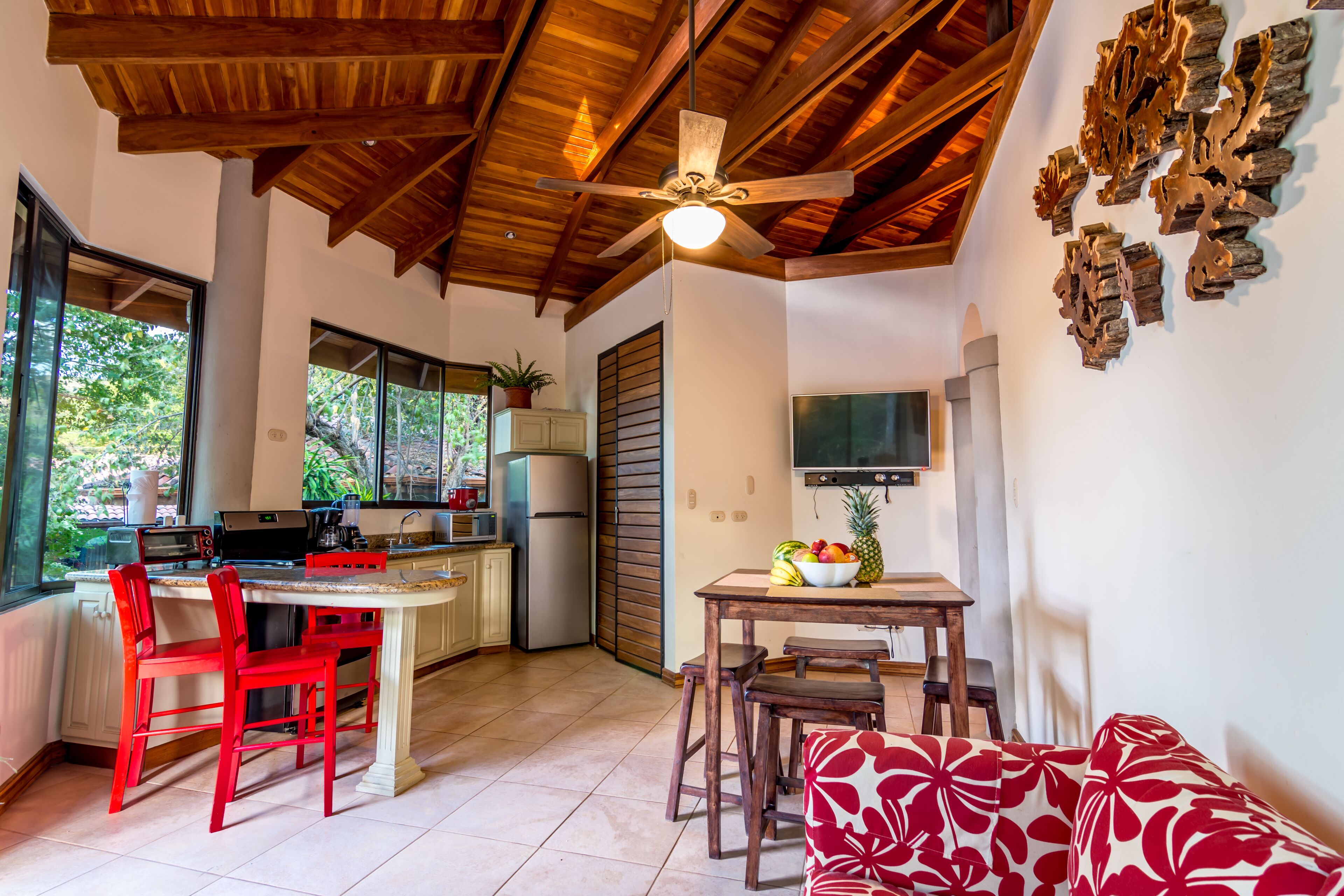 Luxury Villa, 2 Bedrooms, Kitchen, Garden View | Living area | Flat-screen TV