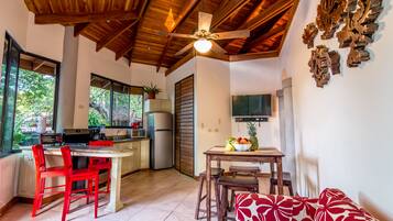 Luxury Villa, 2 Bedrooms, Kitchen, Garden View | Living area | Flat-screen TV
