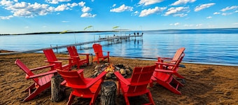 Ultra Private Lake Home on Sandy Beach!
