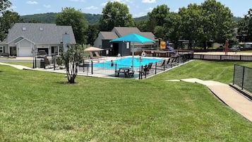 Una piscina riscaldata
