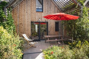 Superior cottage, toegankelijk voor mindervaliden, uitzicht op tuin (« soirs d’été ») | Terras