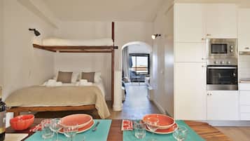 Appartement, 1 chambre, vue océan | Coin séjour