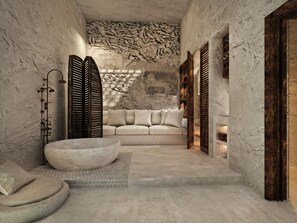 Spa - Lala White Suite with private Cinema & plunge pool jacuzzi (Karterádos)