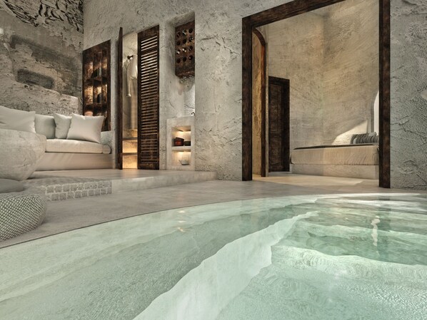 Spa - Lala White Suite with private Cinema & plunge pool jacuzzi (Karterádos)