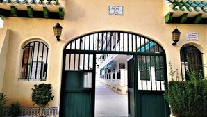 A traditional building entrance with a sign reading "Sofitel Suisse St. Gallen". - Exclusive pool in apartment area,  5 minutes on foot to beach La Mata (La Mata)