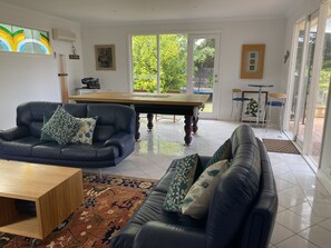 TV, video games, DVD player, books