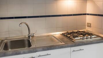 Fridge, dining tables