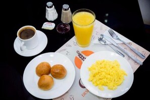 Free daily full breakfast