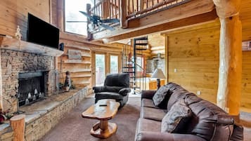 Smart TV, fireplace, video games