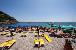 Liegestühle, Strandtücher