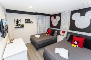 2 bedrooms, iron/ironing board, travel crib, free WiFi