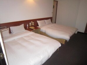 Shower, free toiletries, hair dryer, slippers