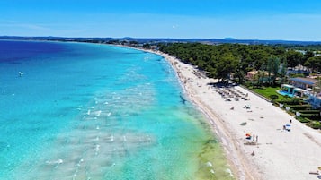 Vlak bij het strand