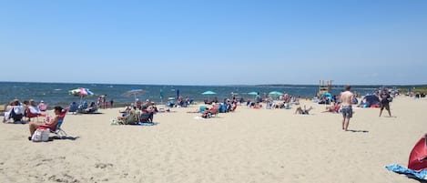 Vlak bij het strand