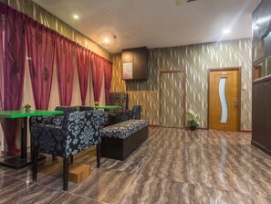 Sittområde i lobbyn