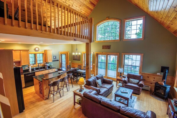 Smart TV, fireplace, video game console