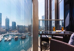 Apartment, 2 Bedrooms, Marina View | Balcony view - Pelican Stay - Full Marina and Pool View (Dubai)