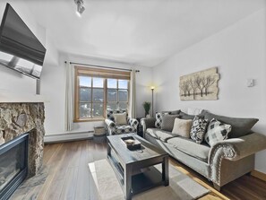 Condo, 2 Bedrooms | Living area | 30-inch flat-screen TV with cable channels, TV - Inviting and Spacious Condo In The Heart of Center Village - PP416 by Redawning (Copper Mountain)