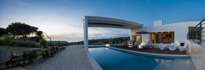 A heated pool