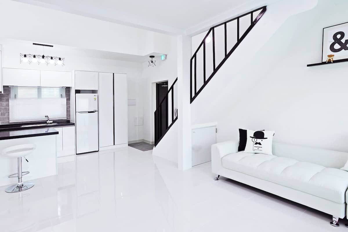 room (duplex a spa) | living area | flat-screen tv, heated floors
