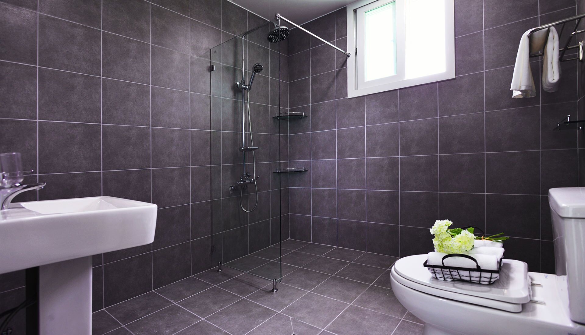 free toiletries, hair dryer, towels, soap