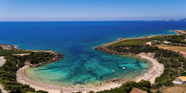 Beach nearby, sun-loungers