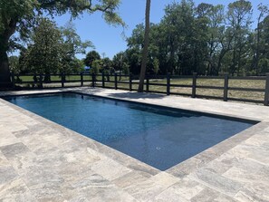 A heated pool