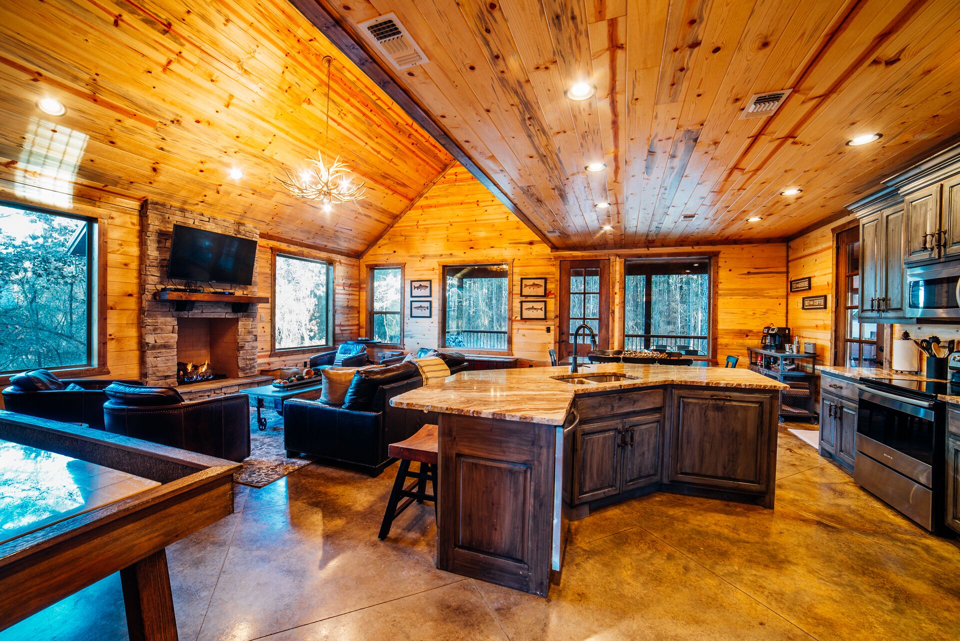 Oven, stovetop, dishwasher, coffee/tea maker