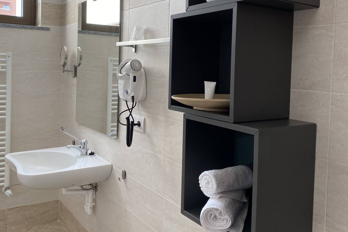 exclusive suite | bathroom | shower, free toiletries, hair dryer, bidet